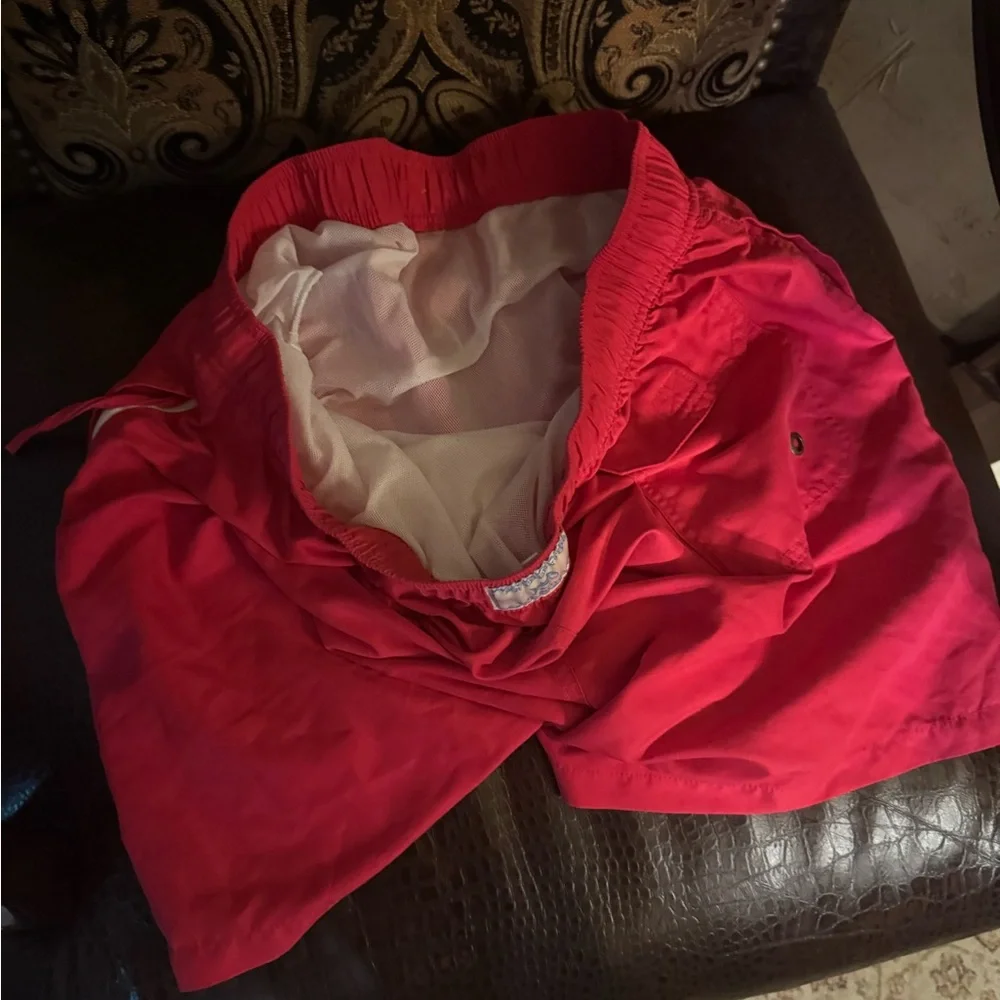 Southern Tide Bold Red Swim Trunks - Picture 3 of 3